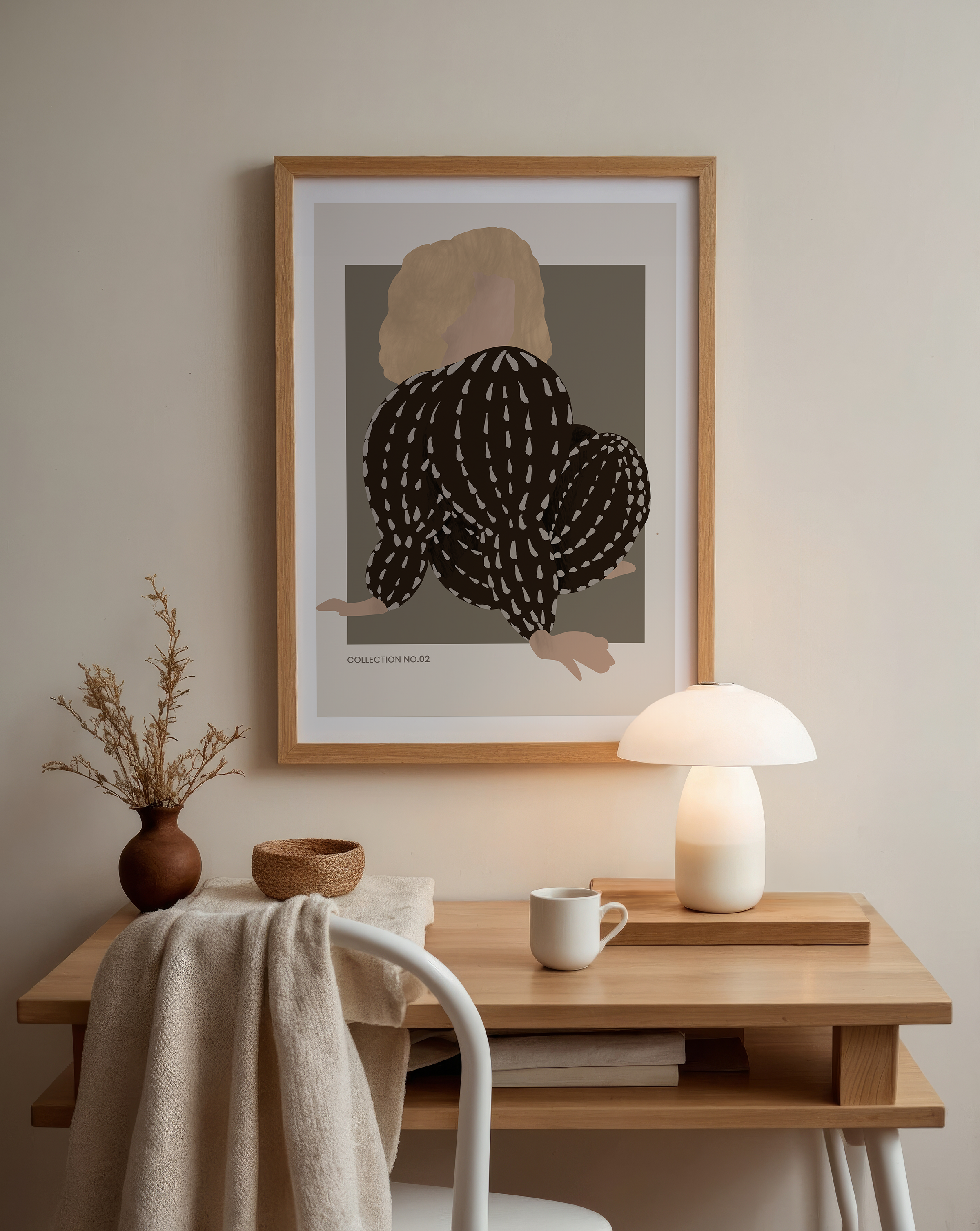Lagom Women | Black | Art Print