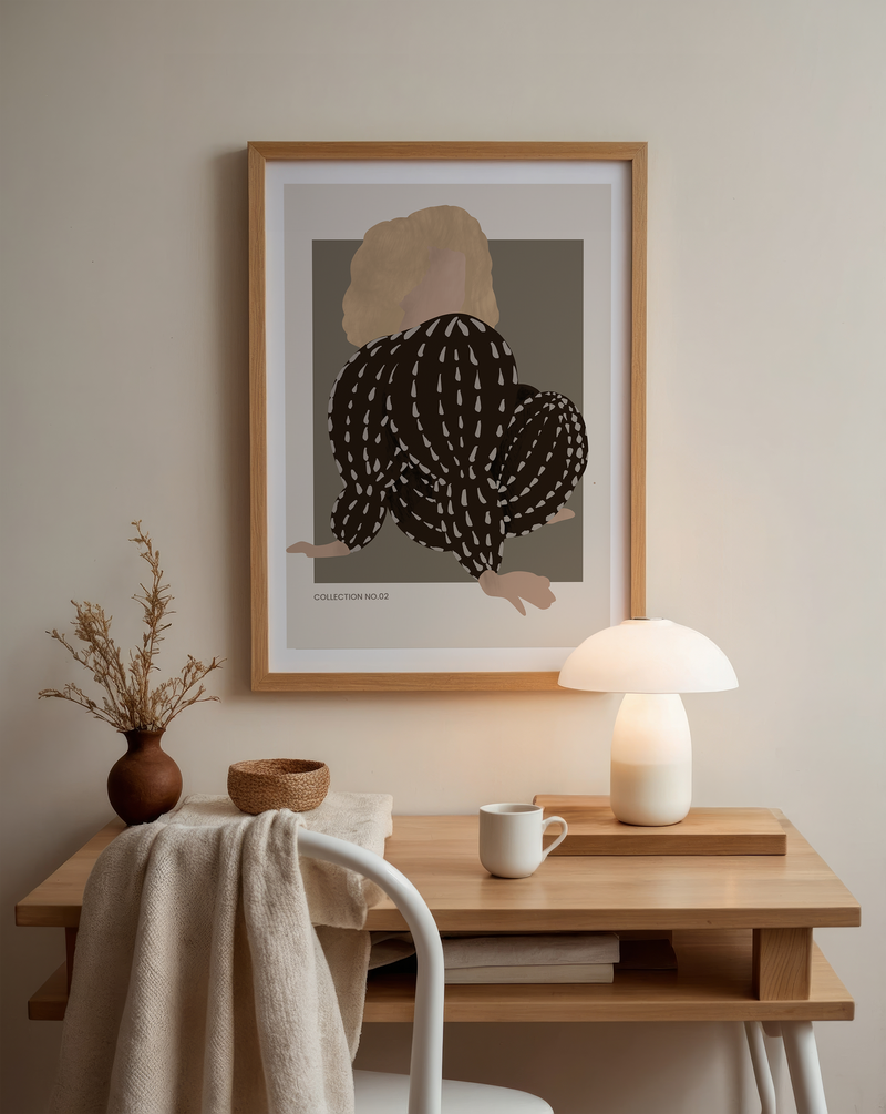 Lagom Women | Black | Art Print
