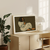 Lagom Women | Brown | Art Print