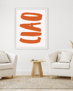 Ciao In Red | Art Print