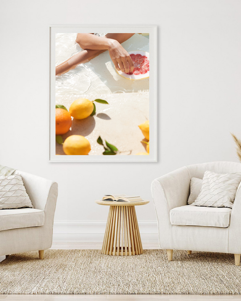 Swimming With Lemons | Art Print