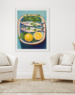 Lemons And Sardines | Art Print