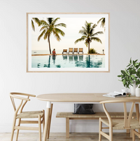 Edge Of The Pool In Zanzibar | Art Print