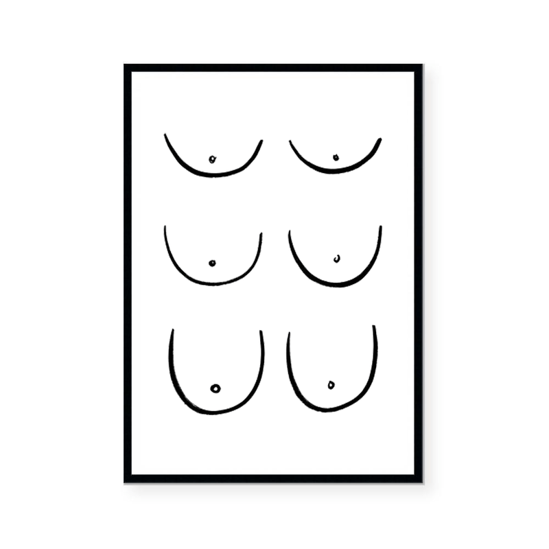 Boobs Drawing Poster