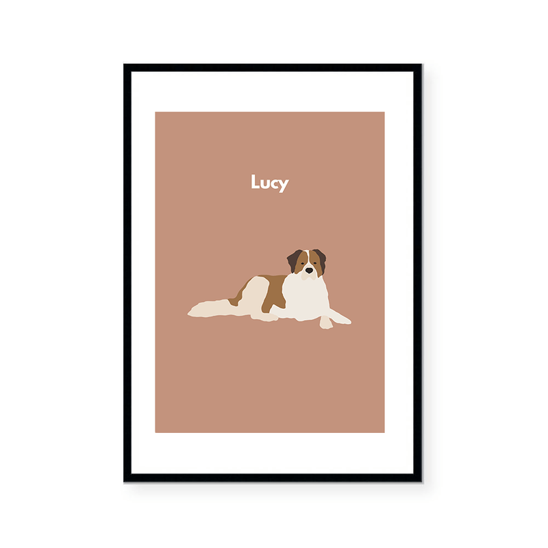 Saint Bernard | Art Print