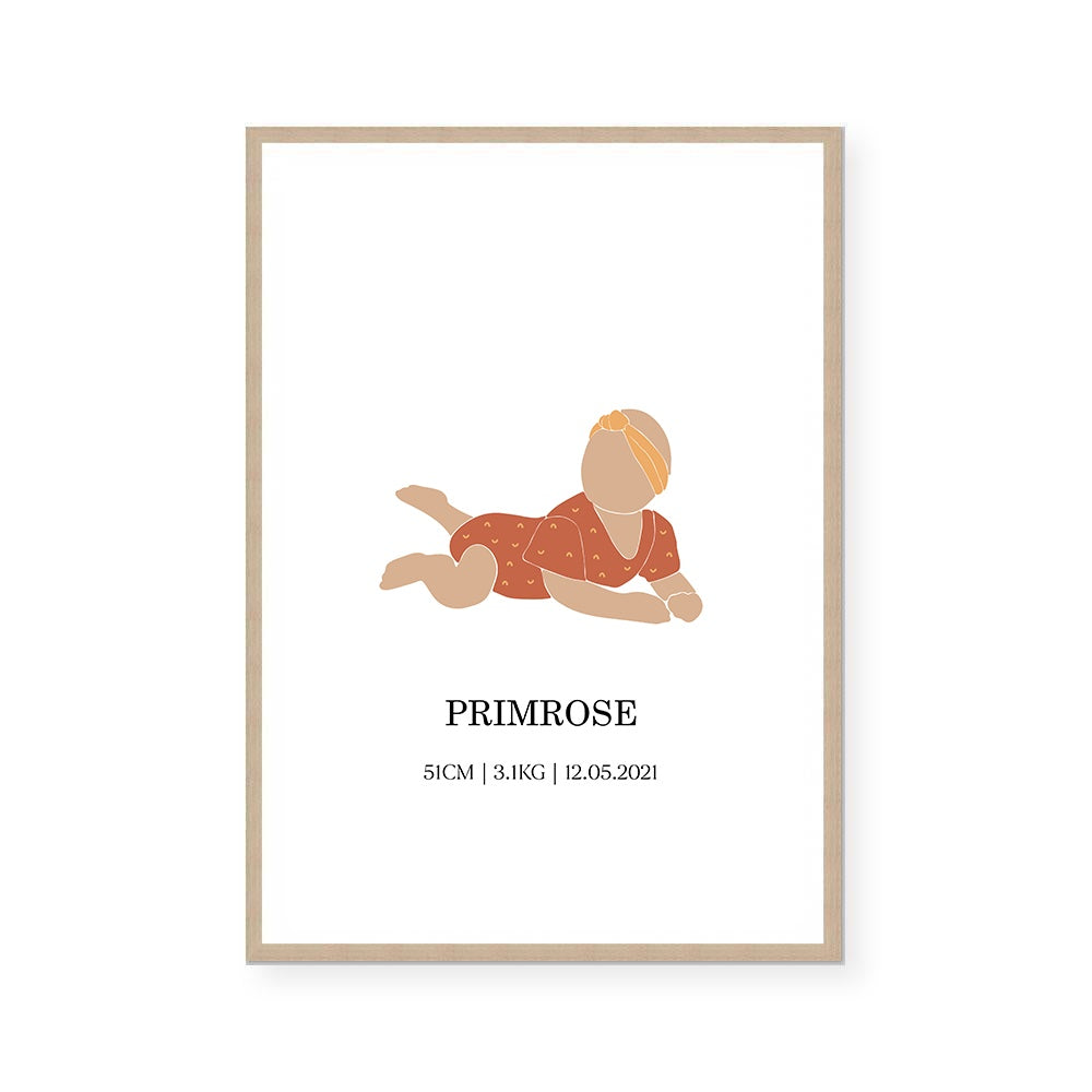 Custom Baby Girl | Art Print
