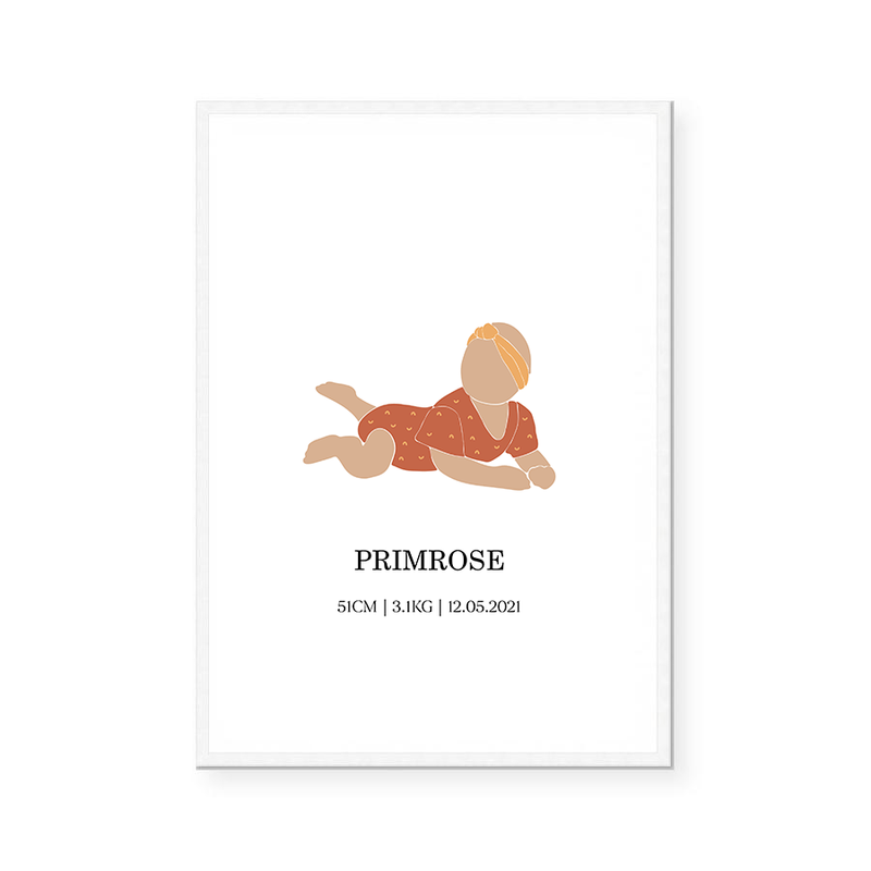 Custom Baby Girl | Art Print