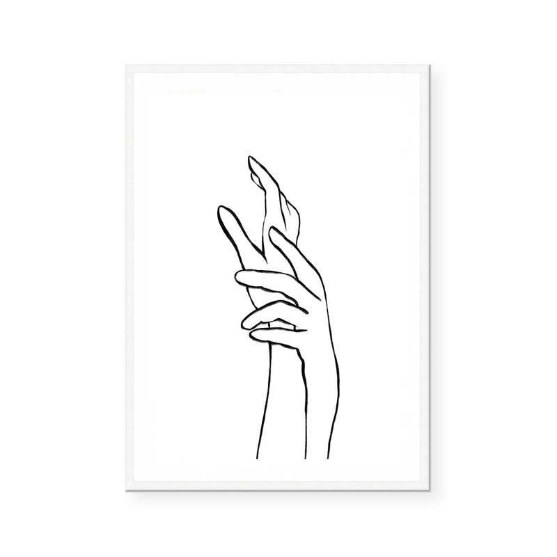 Hands | Line Art | Art Print