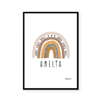Nursery Rainbow - Girl | Art Print