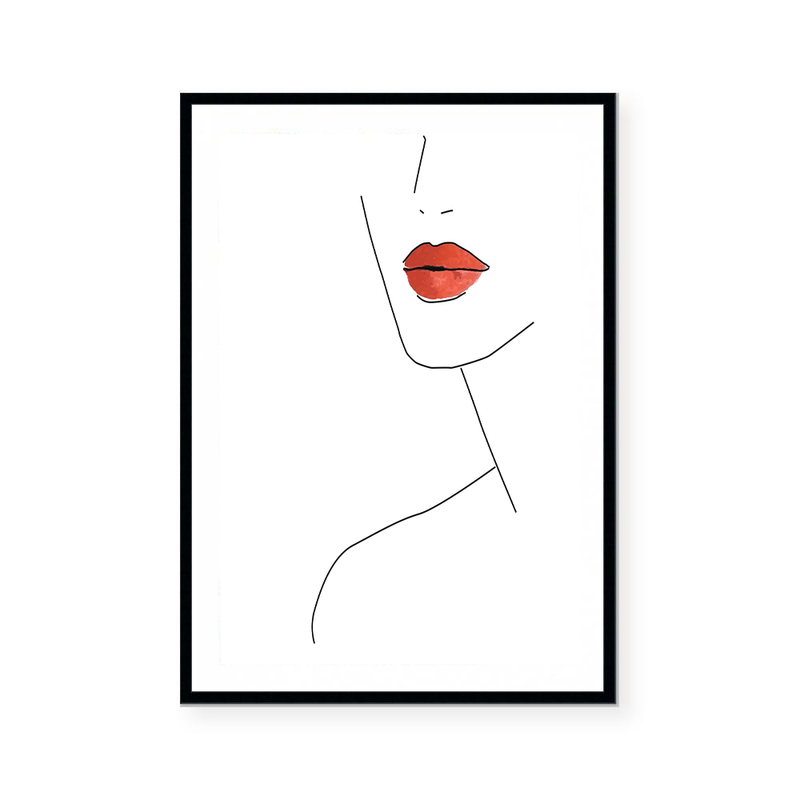 These Lips | Line Art | Art Print