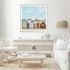 Bathing Boxes | Square | Art Print