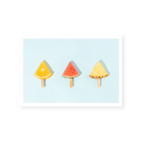 Fruit Popsicles | Art Print
