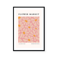 Flower Market | Deep Pink | Art Print