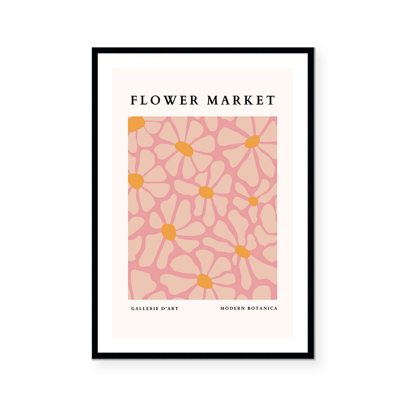 Flower Market | Deep Pink | Art Print