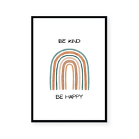 Be Kind Be Happy | Art Print