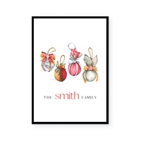 Christmas Baubles II | Art Print