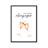 I Only Drink Champagne | Art Print