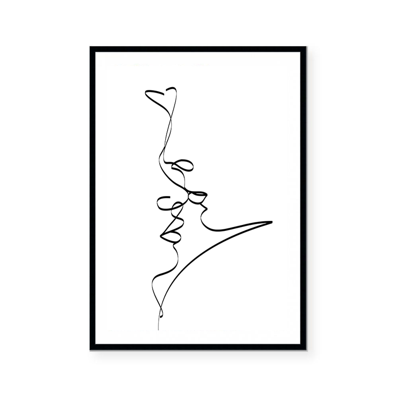 Kiss Me | Line Art | Art Print