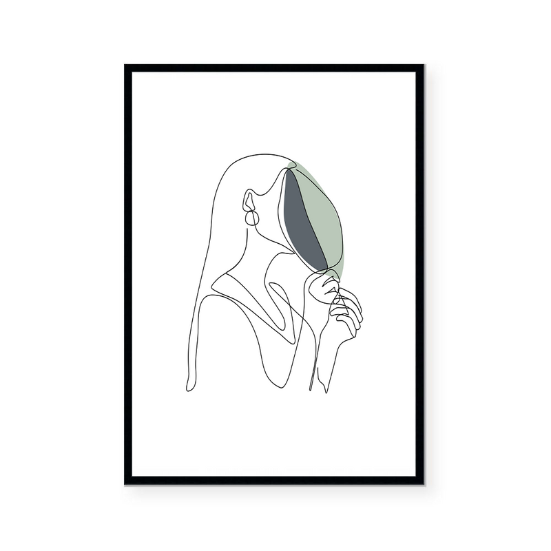 Hailey | Line Art | Art Print