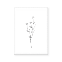 Flower Blossom | Line Art | Art Print