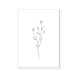Flower Blossom | Line Art | Art Print