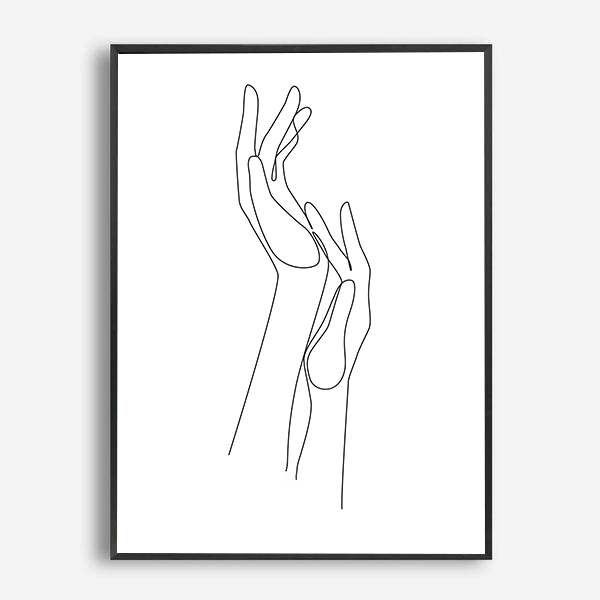 Jordan | Line Art | Canvas Print