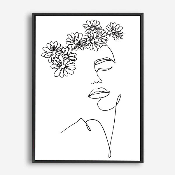 Ida | Line Art | Canvas Print