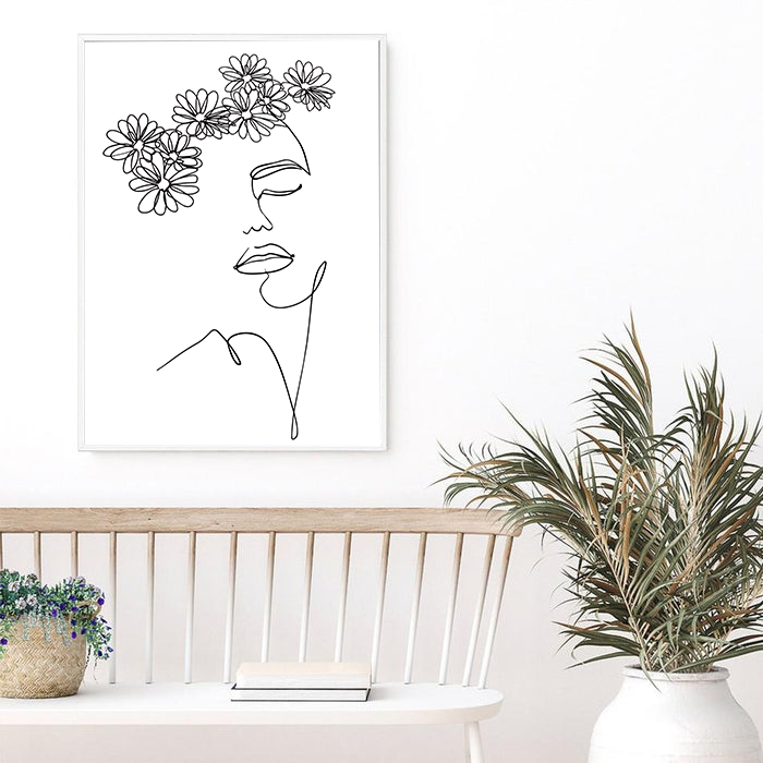 Ida | Line Art | Canvas Print