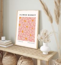 Flower Market | Deep Pink | Art Print