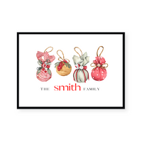 Christmas Baubles | Art Print