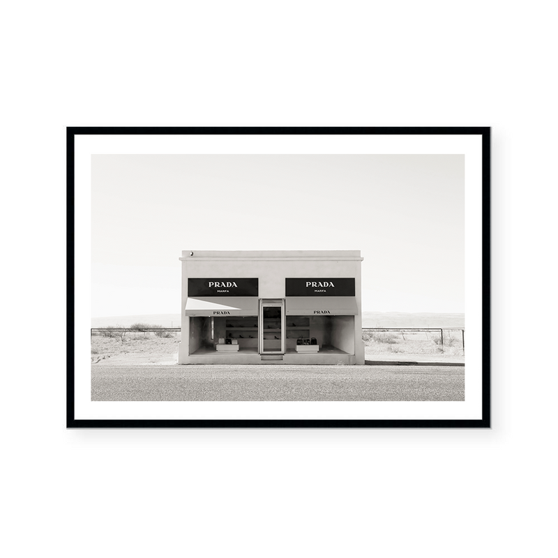 Prada Marfa | B&W | Art Print