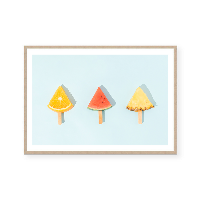Fruit Popsicles | Art Print