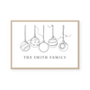 Christmas Baubles | B&W | Art Print