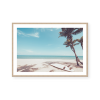 Surfboard | Tropical Beach | Art Print