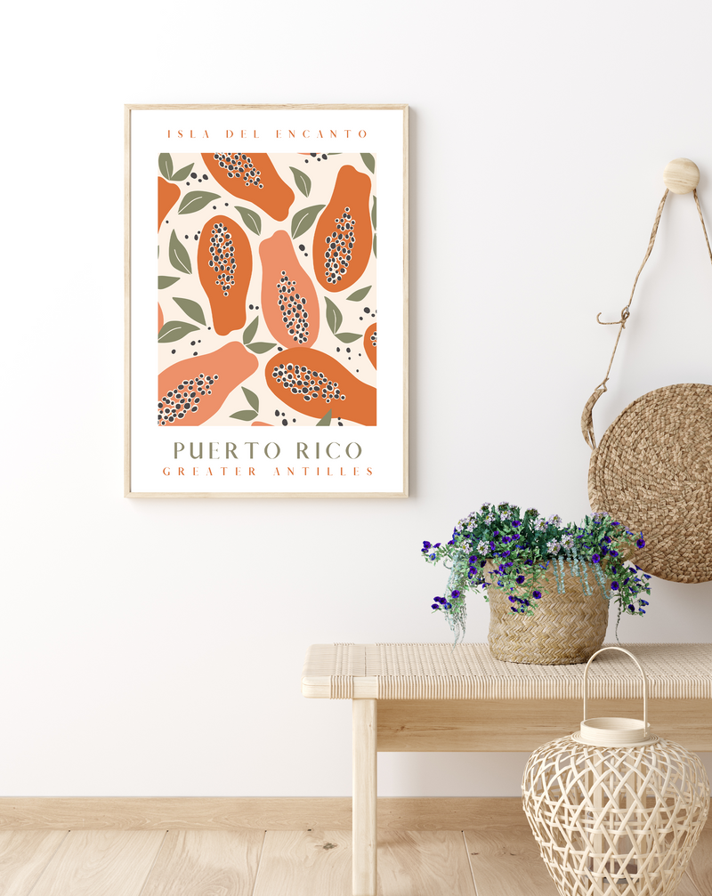 Papaya | Puerto Rico | Art Print – Life In Ink