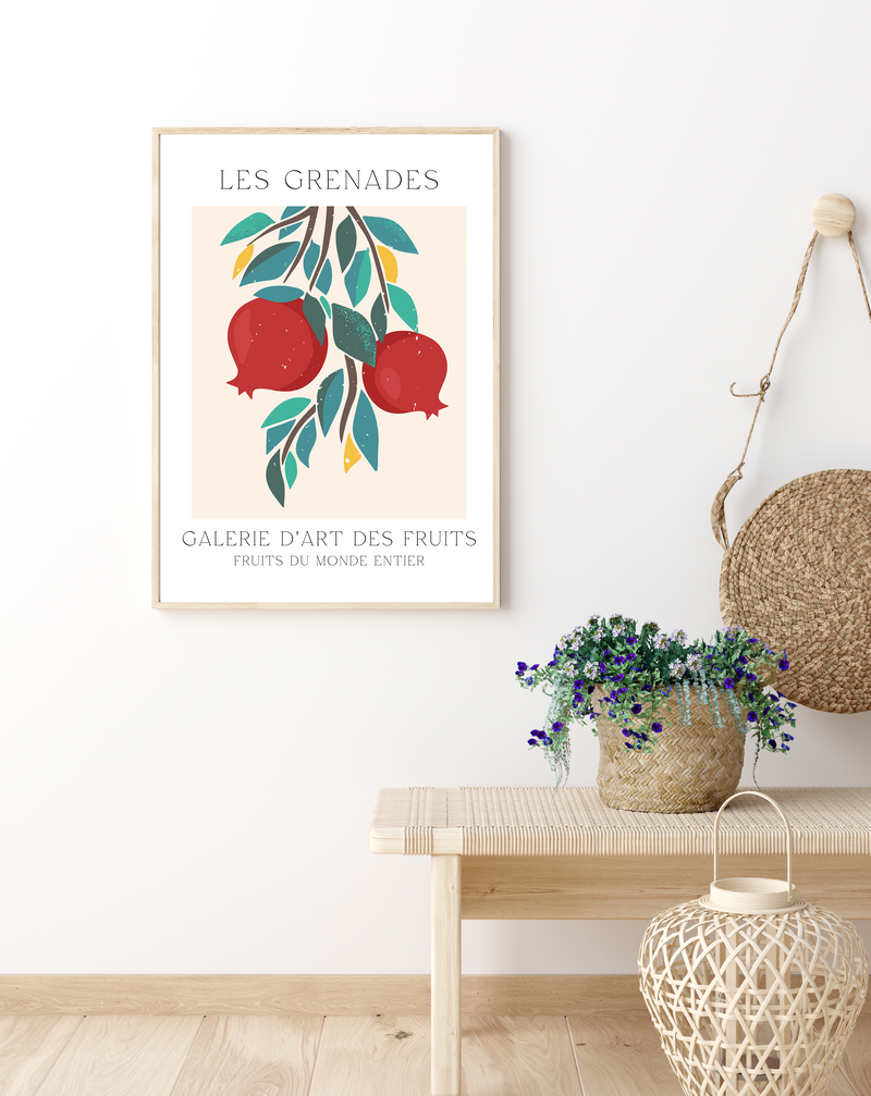 Fruit Market | Pomegranate | Art Print