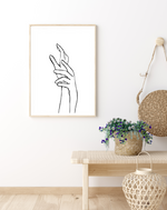 Hands | Line Art | Art Print