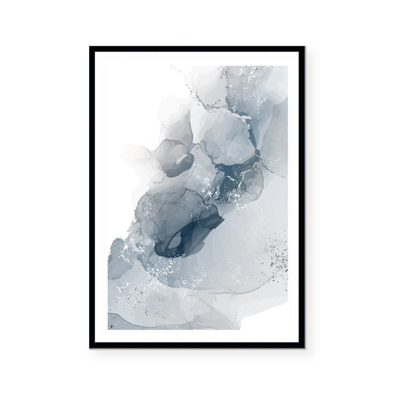 Abstract Fluid | Deep Blue | Art Print