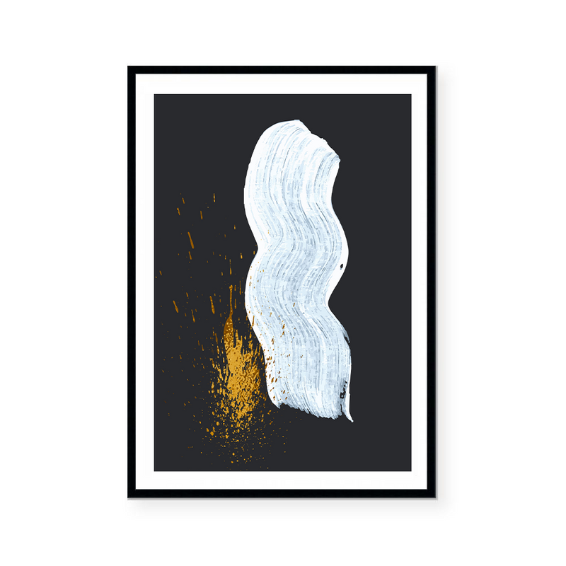 Gold Splatters II | Art Print