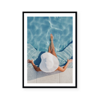 Lazing By The Pool | Art Print