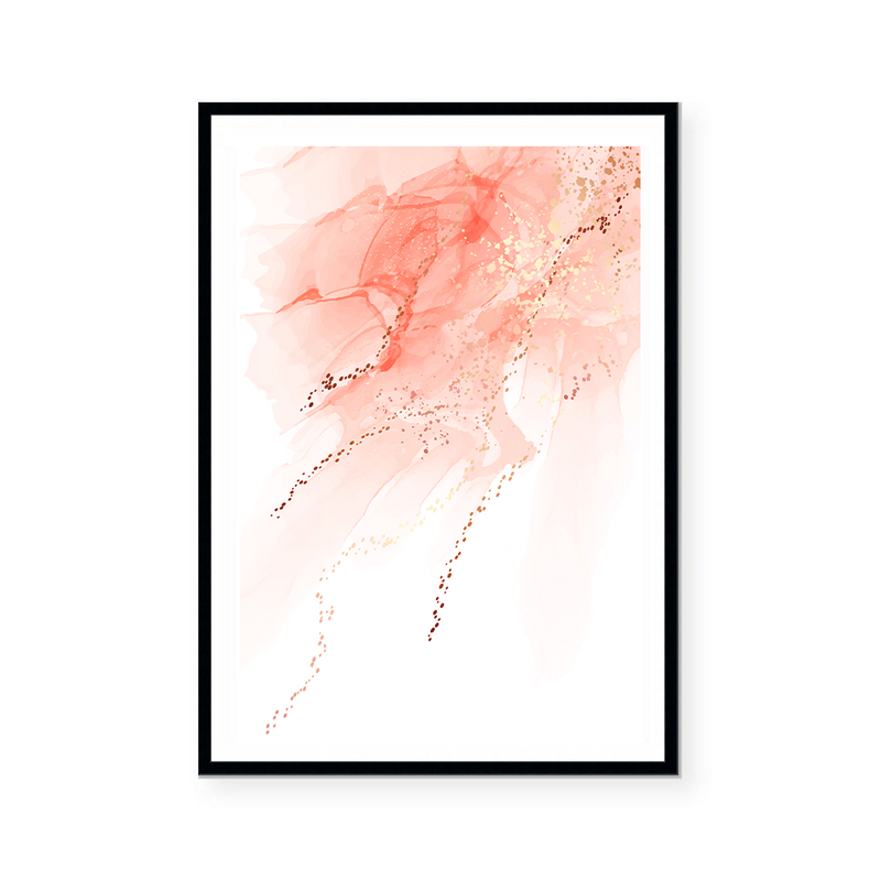 Abstract Fluid | Pink | Art Print