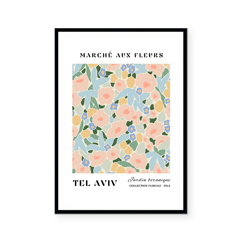 Marche Aux Fleurs | Tel Aviv | Art Print