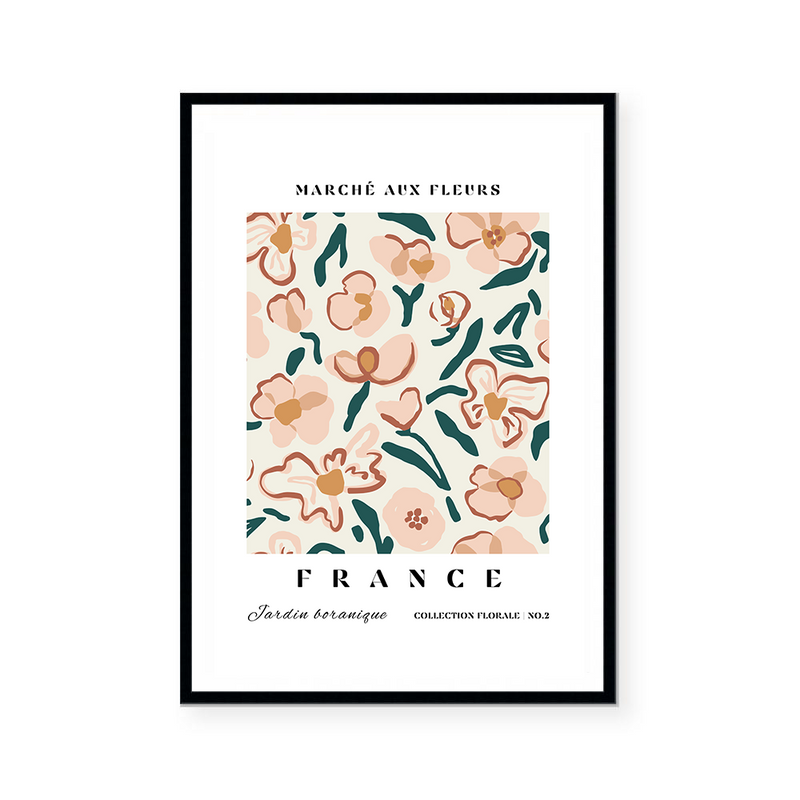 Marche Aux Fleurs | France | Art Print