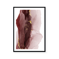 Abstract Fluid | Marble Red | Art Print