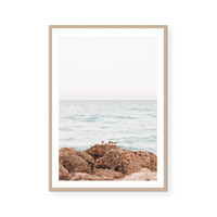 Lovebirds At Shore | Art Print