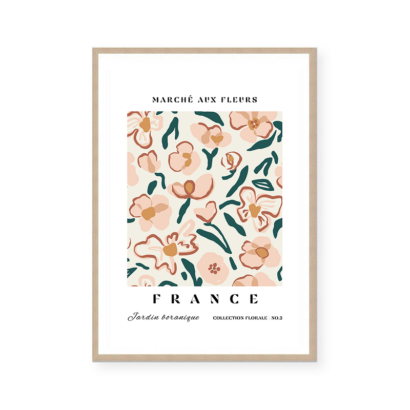 Marche Aux Fleurs | France | Art Print