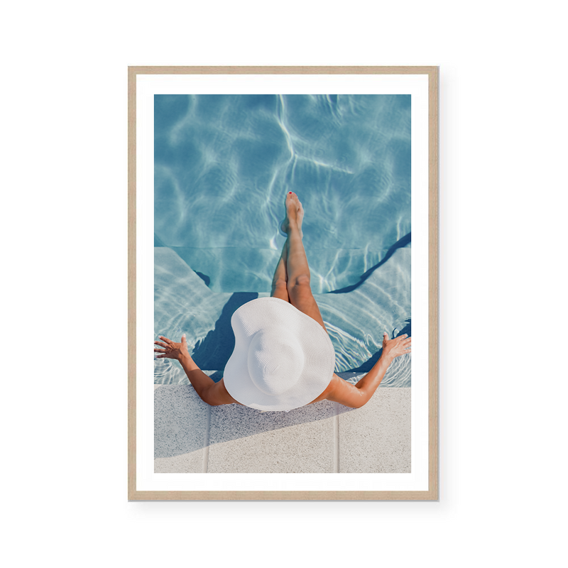 Lazing By The Pool | Art Print