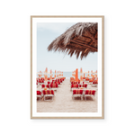 Sun beds At Beach Resort | Art Print