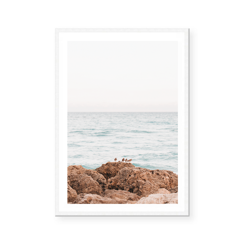 Lovebirds At Shore | Art Print