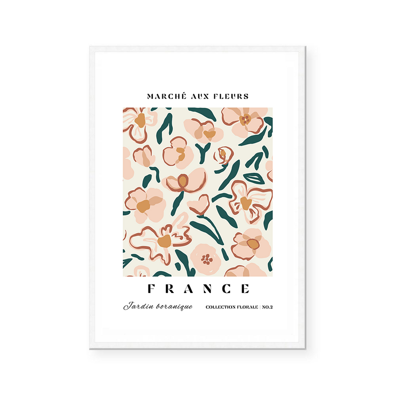 Marche Aux Fleurs | France | Art Print